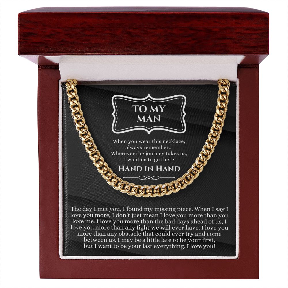 To My Boyfriend Gift - Anniversary / Valentine's Day / Christmas / Birthday - Cuban Link Chain
