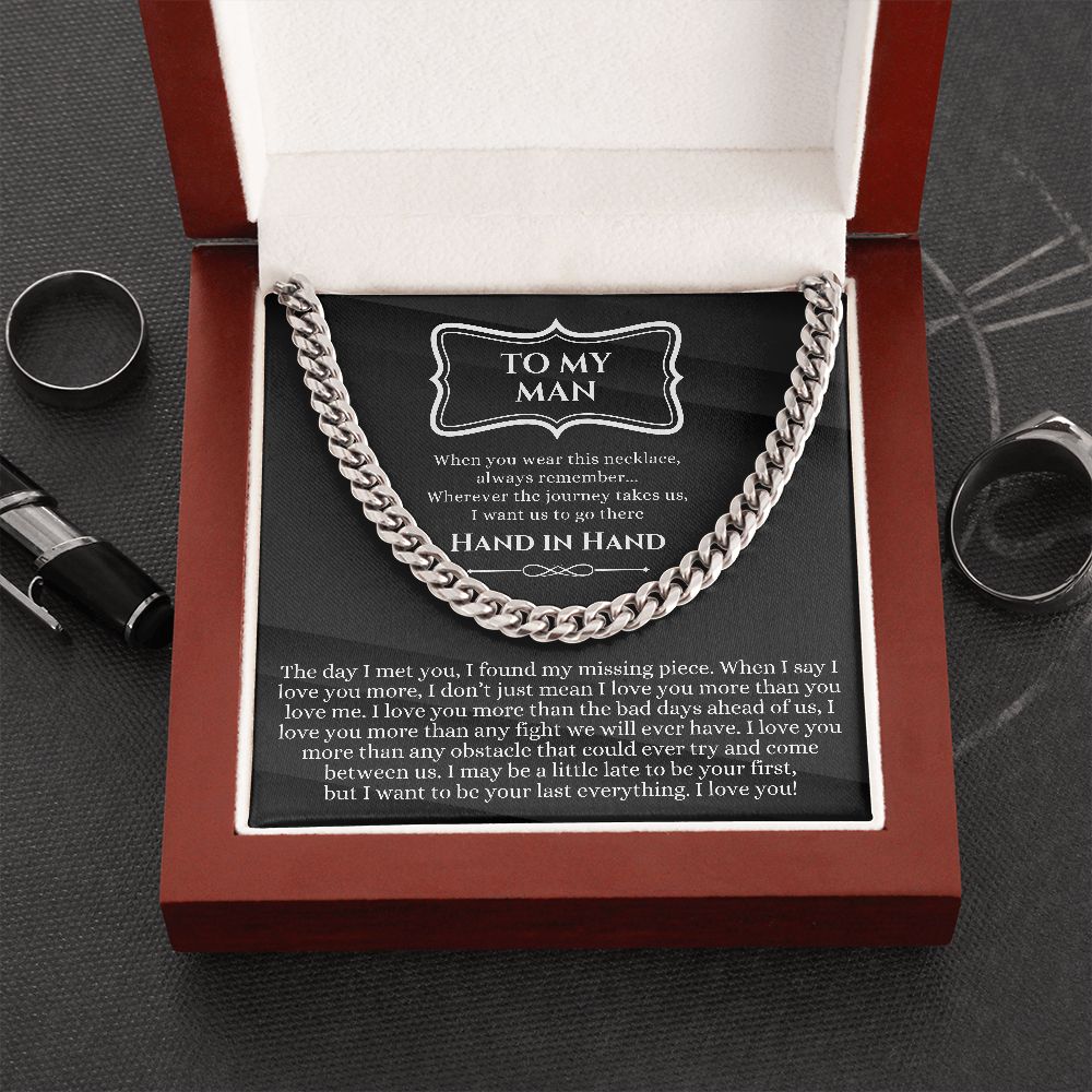 To My Boyfriend Gift - Anniversary / Valentine's Day / Christmas / Birthday - Cuban Link Chain