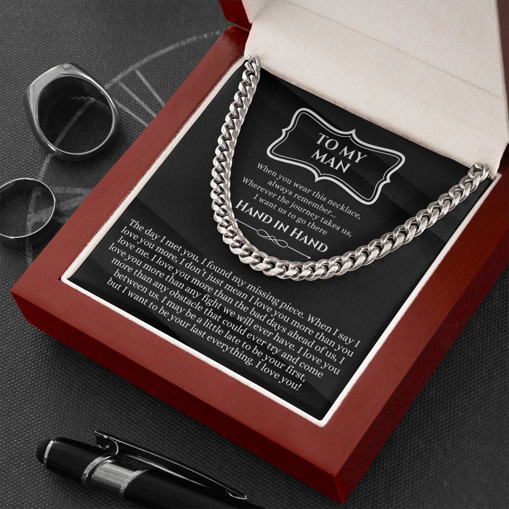 To My Boyfriend Gift - Anniversary / Valentine's Day / Christmas / Birthday - Cuban Link Chain