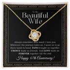 47 Year Anniversary Gift for Wife - Love Knot Necklace