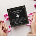 75 Year Anniversary Gift For Wife - Love Knot Necklace