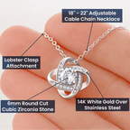 Confirmation Gift For Girls - Love Knot Necklace