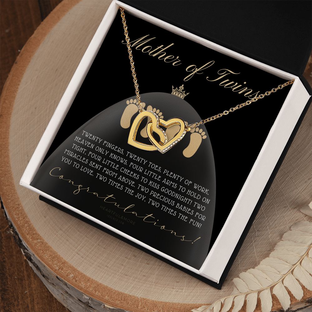 Mom Of Twins Gift, Jewelry For Mother Of Twins, Parents of Twins, Best Gift For New Mom of Twins, Birthday Gift For Mom of Twins Necklace
