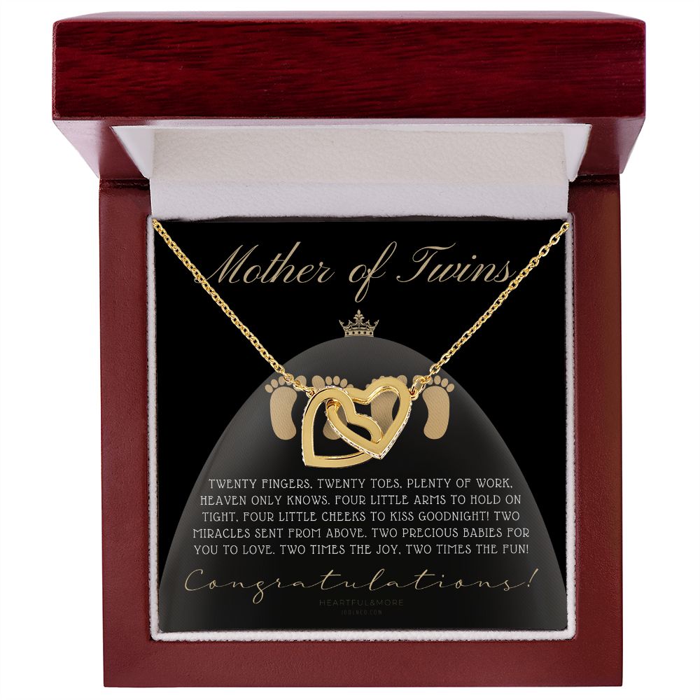 Mom Of Twins Gift, Jewelry For Mother Of Twins, Parents of Twins, Best Gift For New Mom of Twins, Birthday Gift For Mom of Twins Necklace