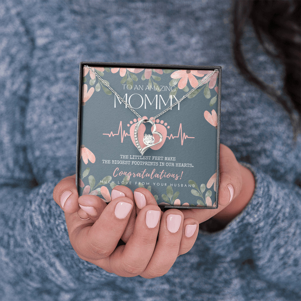 Gift for Pregnant Wife | Mom to be gift | New Mommy Necklace | To Mommy to be | New Mom Jewelry | Forever Love Necklace