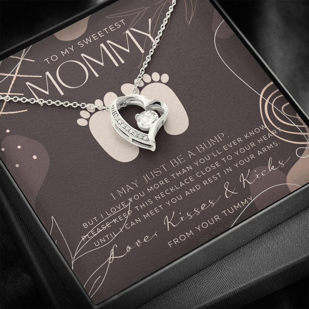 Baby shower gift | New Mommy Necklace | Pregnant Wife Gift | I May Just Be A Bump But I Love You | To mummy from bump | To Mommy to be