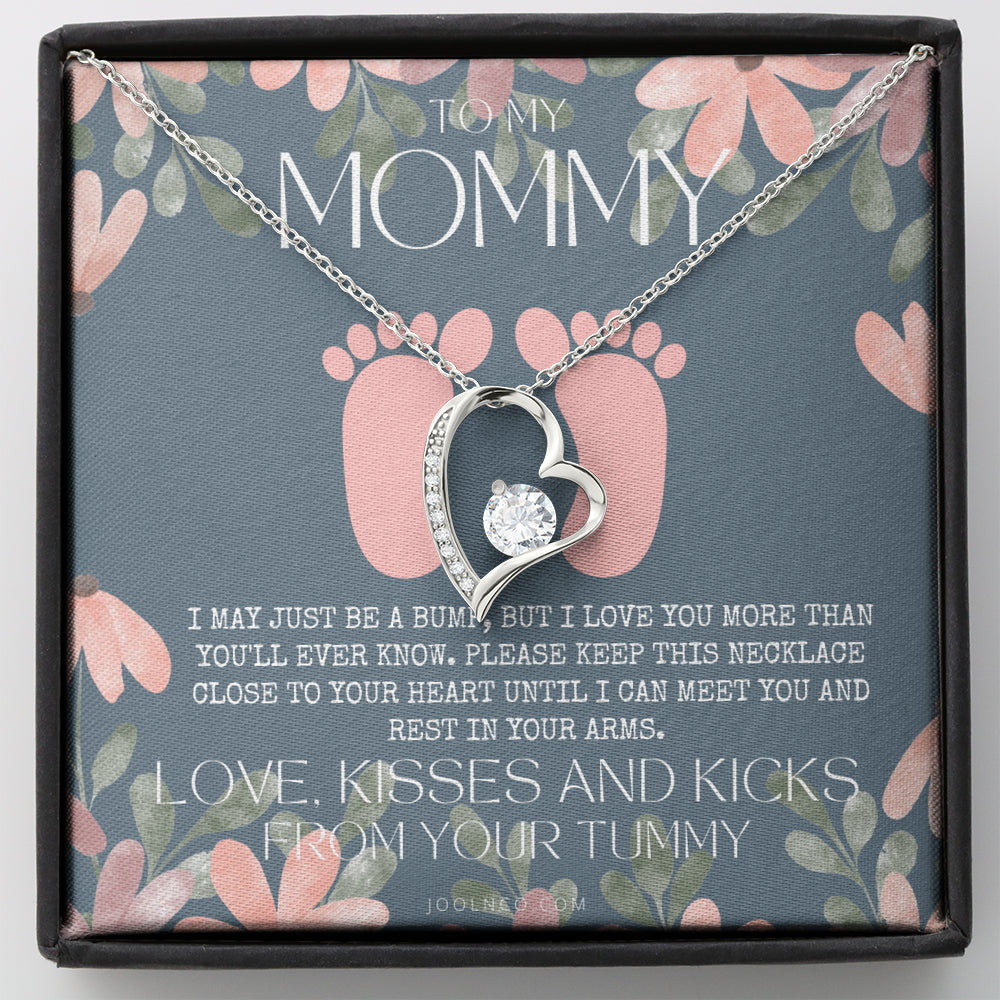Baby shower gift | New Mommy Necklace | Pregnant Wife Gift | I May Just Be A Bump But I Love You | To mummy from bump | To Mommy to be
