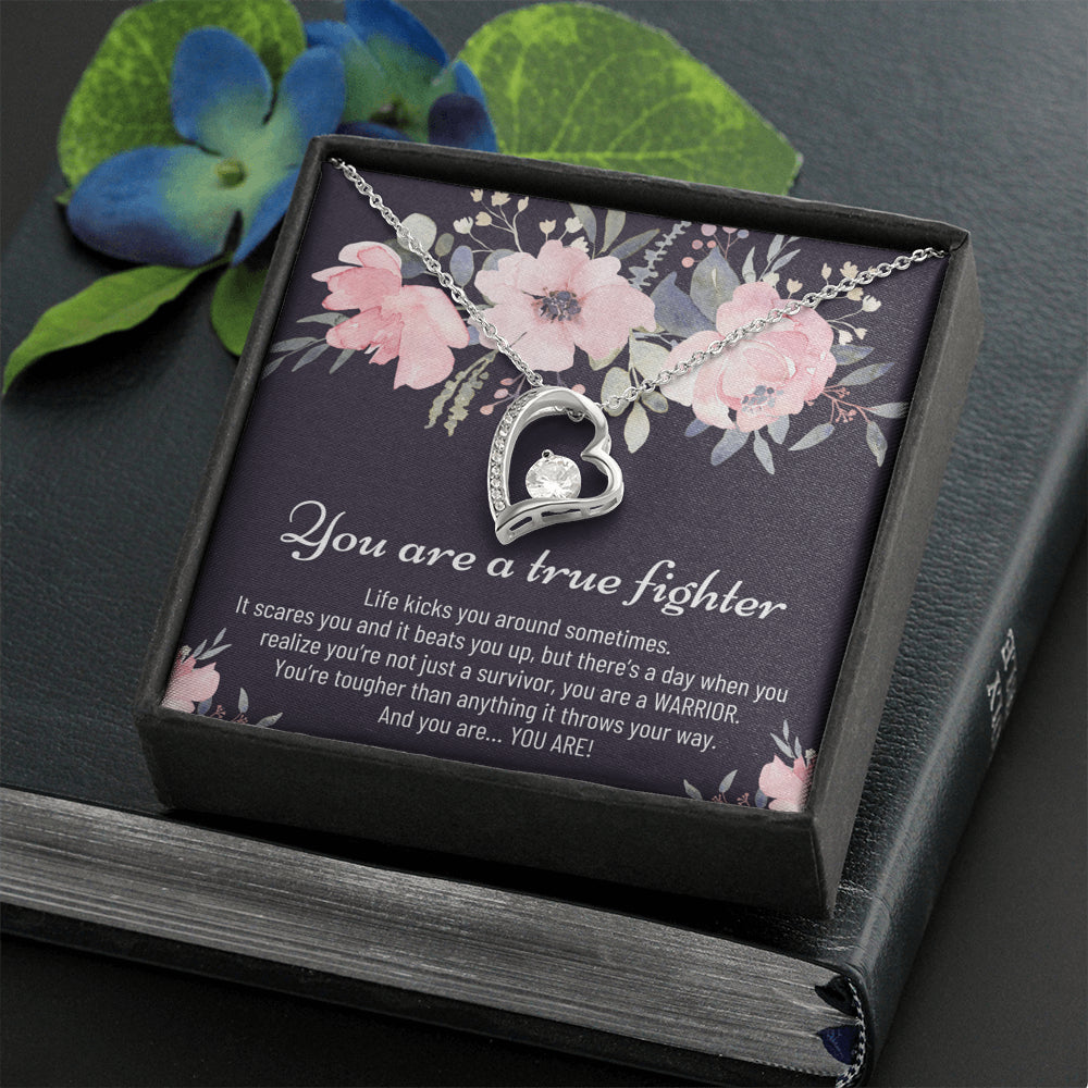 Cancer Fighter Gift For Women - Forever Love Necklace