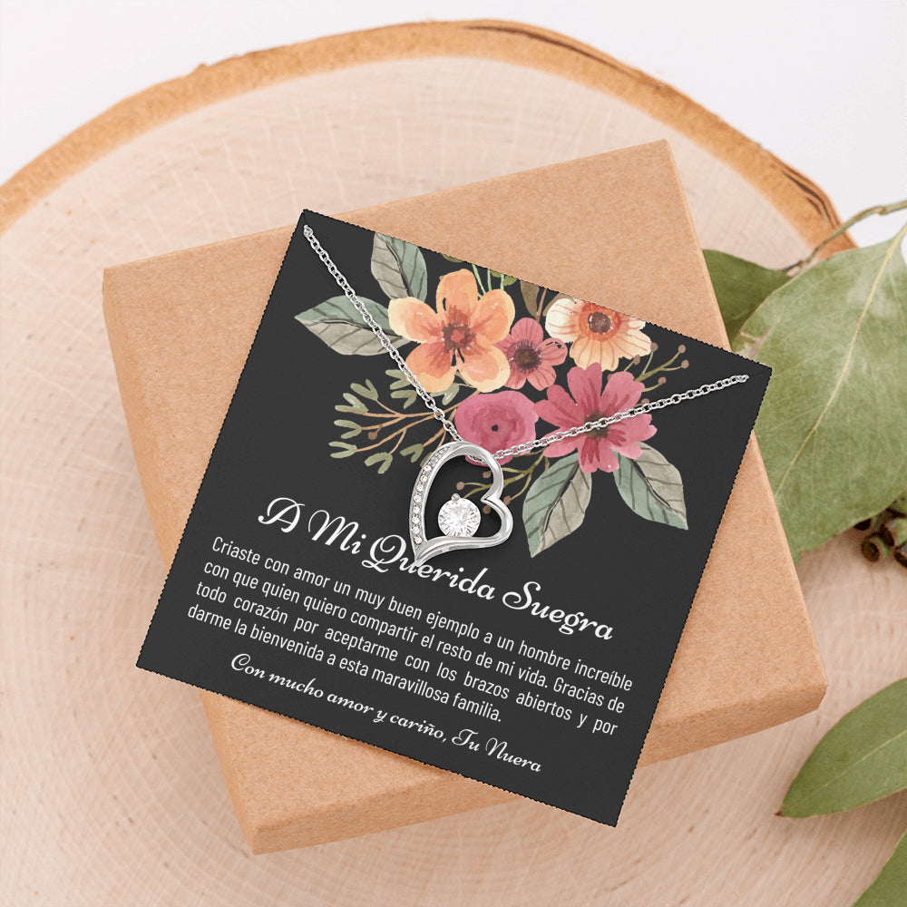 Suegra Gift, Suegra Necklace, Spanish Mother-In-Law Gift from Daughter-In-Law, Regalo Para Mi Suegra, Nuera A Suegra Cumpleaños De La Suegra