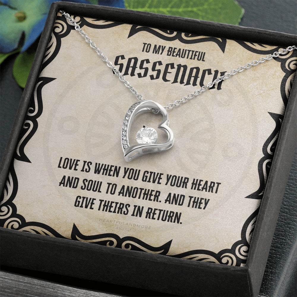 To My Sassenach, Outlander Gift, Outlander Gift Box, Outlander Jewelry, Outlander Gift For Wife, Outlander Charm, Outlander Necklace