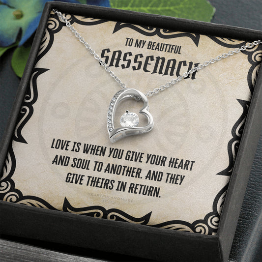 To My Sassenach, Outlander Gift, Outlander Gift Box, Outlander Jewelry, Outlander Gift For Wife, Outlander Charm, Outlander Necklace