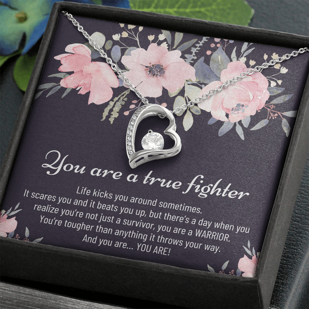 Cancer Fighter Gift For Women - Forever Love Necklace