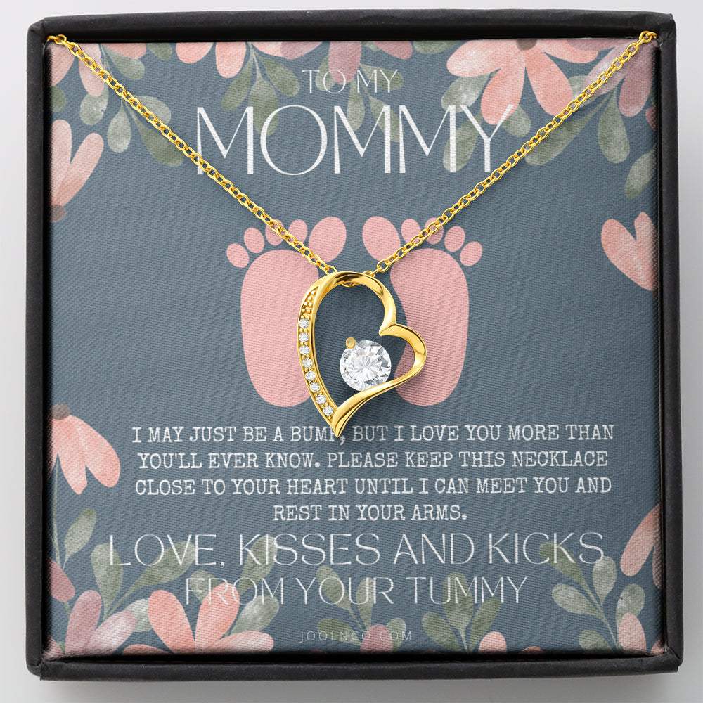 Baby shower gift | New Mommy Necklace | Pregnant Wife Gift | I May Just Be A Bump But I Love You | To mummy from bump | To Mommy to be