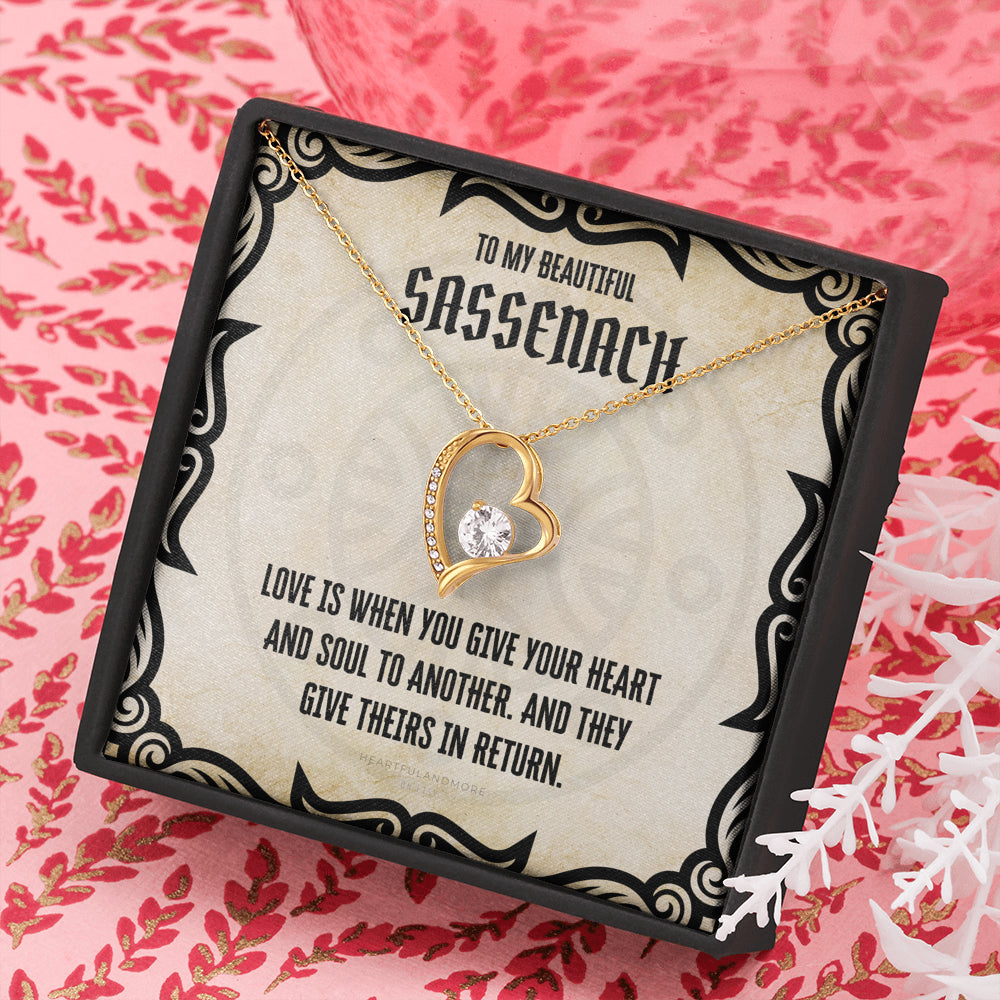 To My Sassenach, Outlander Gift, Outlander Gift Box, Outlander Jewelry, Outlander Gift For Wife, Outlander Charm, Outlander Necklace