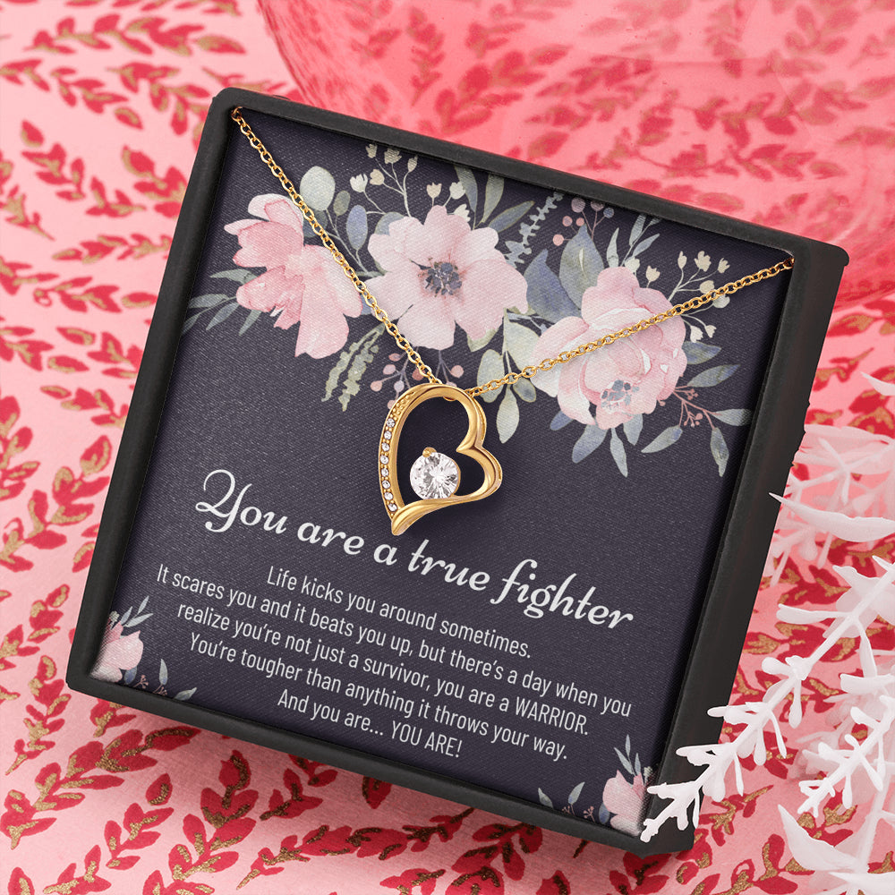 Cancer Fighter Gift For Women - Forever Love Necklace