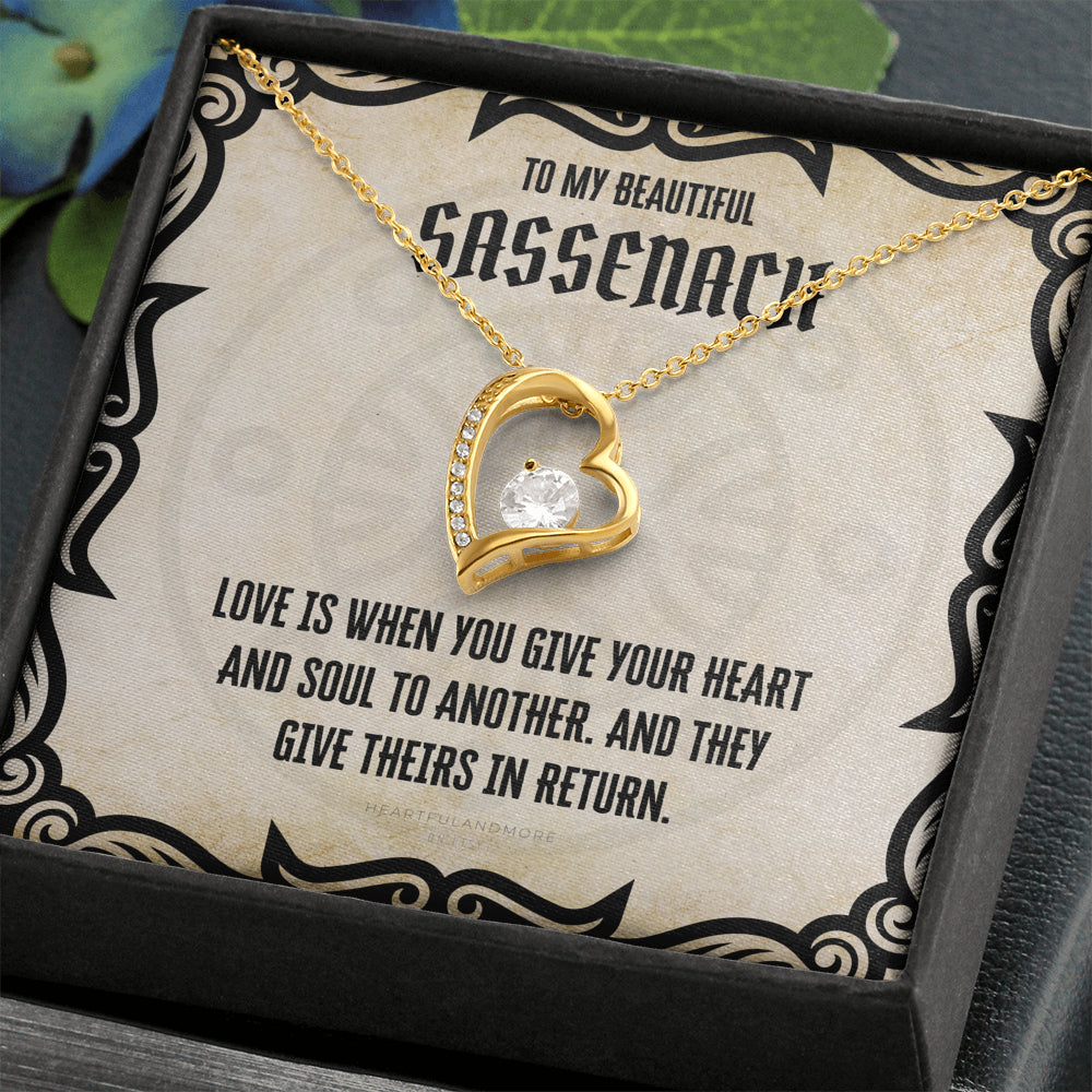 To My Sassenach, Outlander Gift, Outlander Gift Box, Outlander Jewelry, Outlander Gift For Wife, Outlander Charm, Outlander Necklace