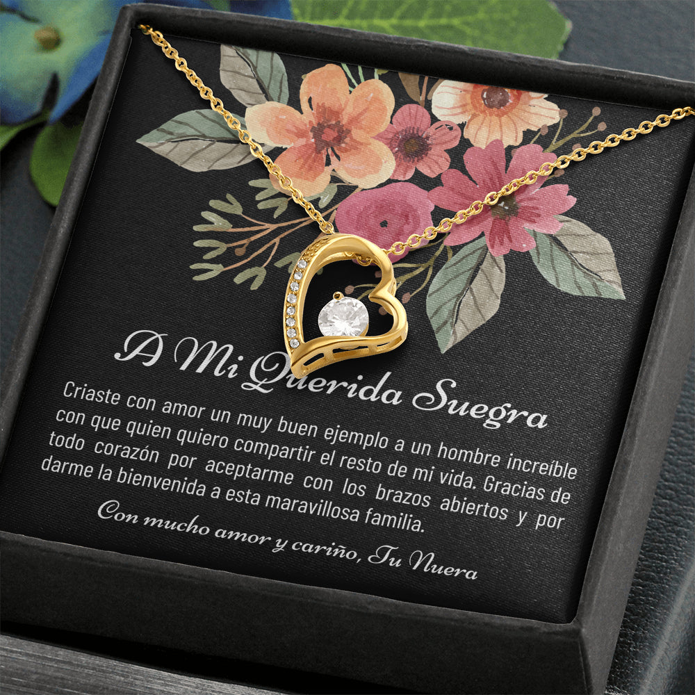 Suegra Gift, Suegra Necklace, Spanish Mother-In-Law Gift from Daughter-In-Law, Regalo Para Mi Suegra, Nuera A Suegra Cumpleaños De La Suegra