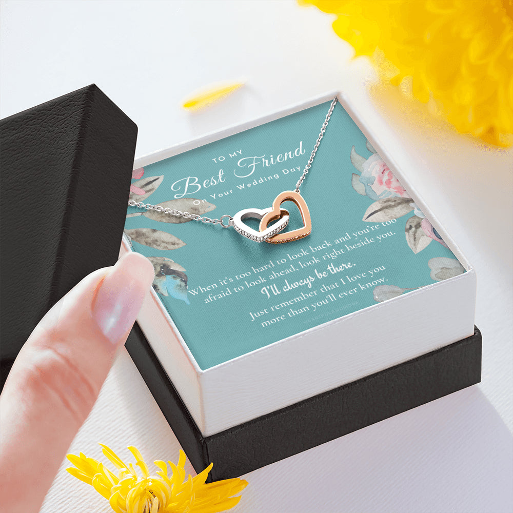 Best Friend Gift on Her Wedding Day, Best Friend to Bride Necklace, Best Friend Gift to Bride, Bride Gift From Maid of Honor, To My Best Friend
