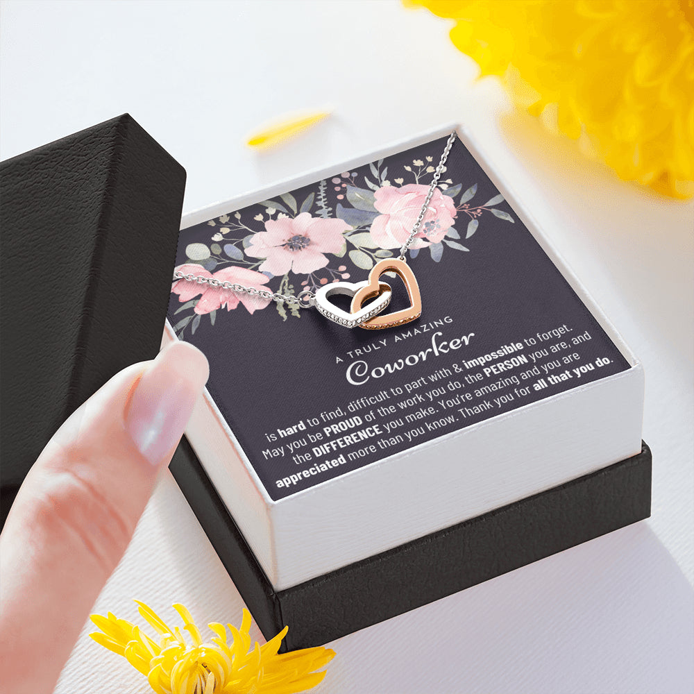 Thank You Gift, Appreciation Gift, Thank You Necklace, Leaving Job Gift for Coworker