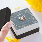 29 Year Anniversary Gift For Wife - Interlocking Hearts Necklace