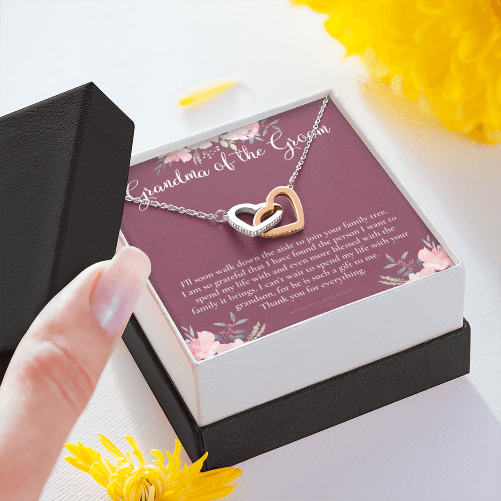 Grandmother of the Groom Gift Necklace, Grandma Wedding Gift, Nana, Bridal Shower, Rehearsal Dinner, Thank You Gift