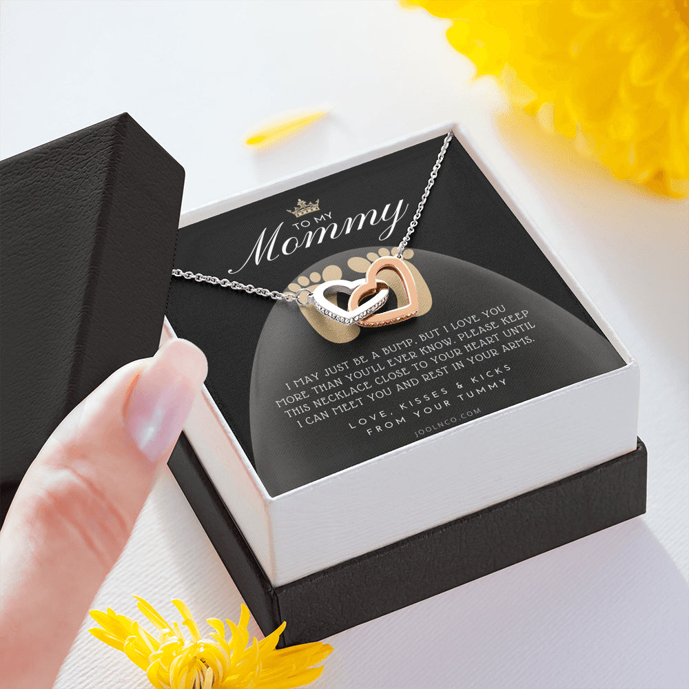 Mom to be gift | New Mommy Gift Necklace | Pregnant Wife Gift | I May Just Be A Bump But I Love You | To mummy from bump | To Mommy to be