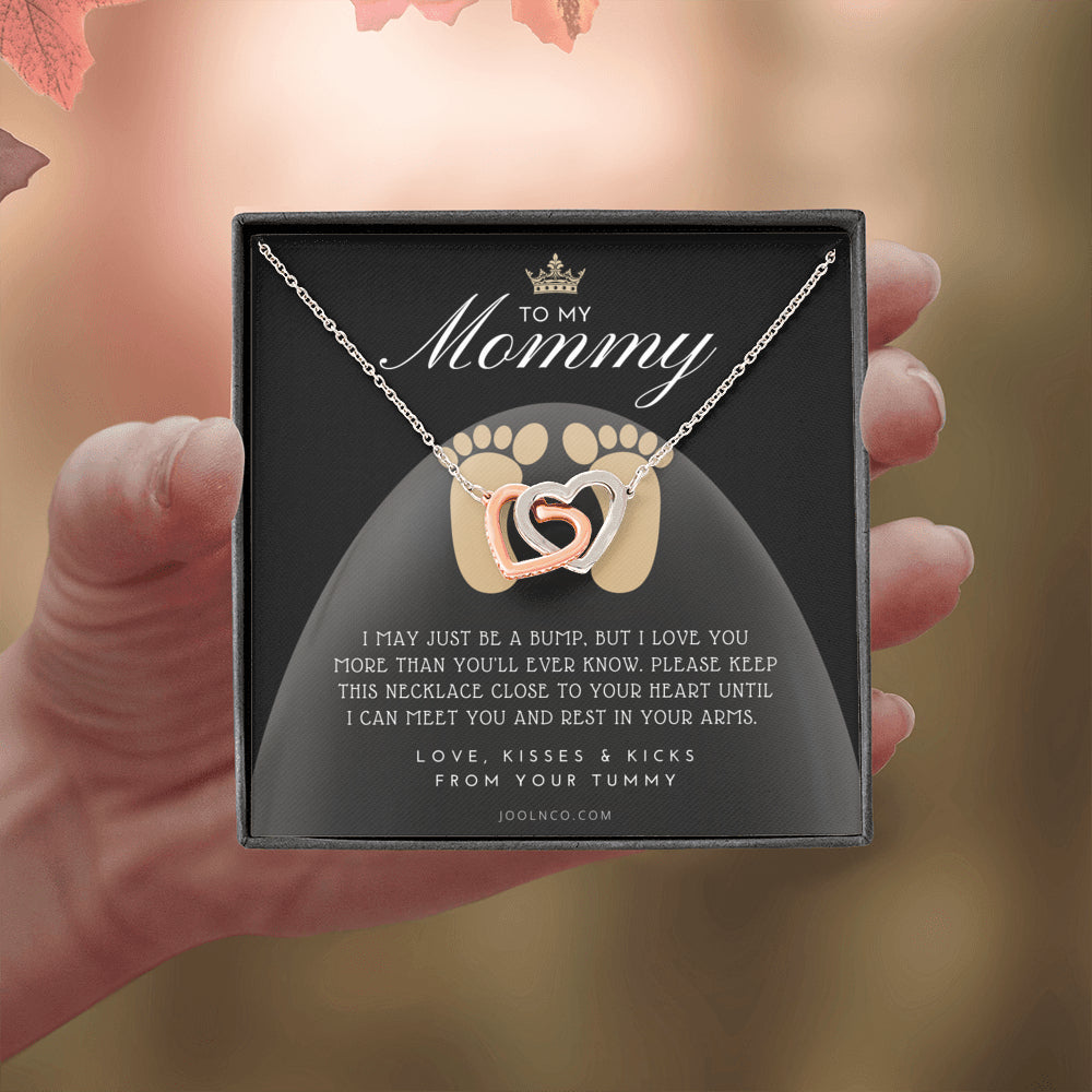 Mom to be gift | New Mommy Gift Necklace | Pregnant Wife Gift | I May Just Be A Bump But I Love You | To mummy from bump | To Mommy to be