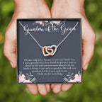 Grandmother of the Groom Gift Necklace, Grandma Wedding Gift, Nana, Bridal Shower, Rehearsal Dinner, Thank You Gift