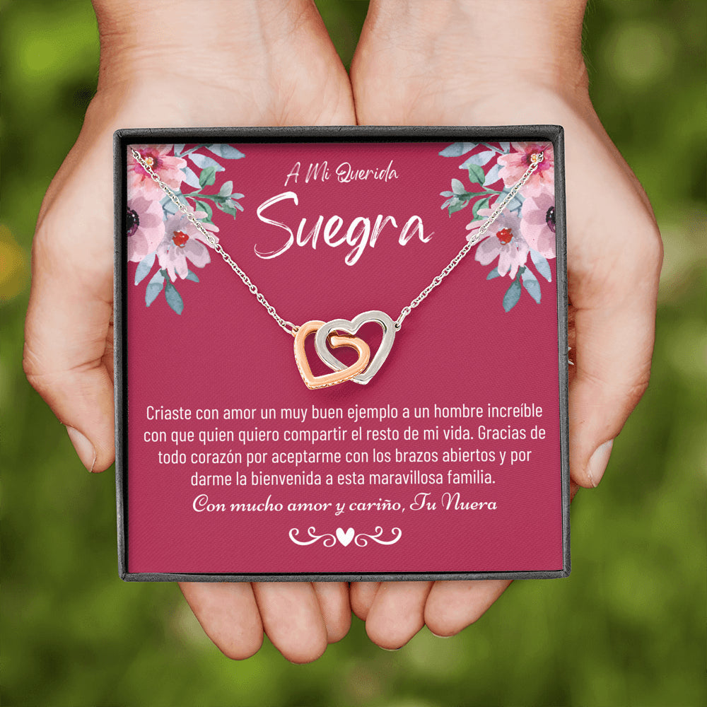 Suegra Necklace Gift, Spanish Mother In Law Gift from Daughter In Law, Regalo Para Mi Suegra, Nuera A Suegra Cumpleaños De La Suegra, Jewelry