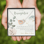 Necklace Gift For Daughter From Parents, Daughter Necklace From Mom And Dad, Daughter Gift From Parents, Necklace For Daughter