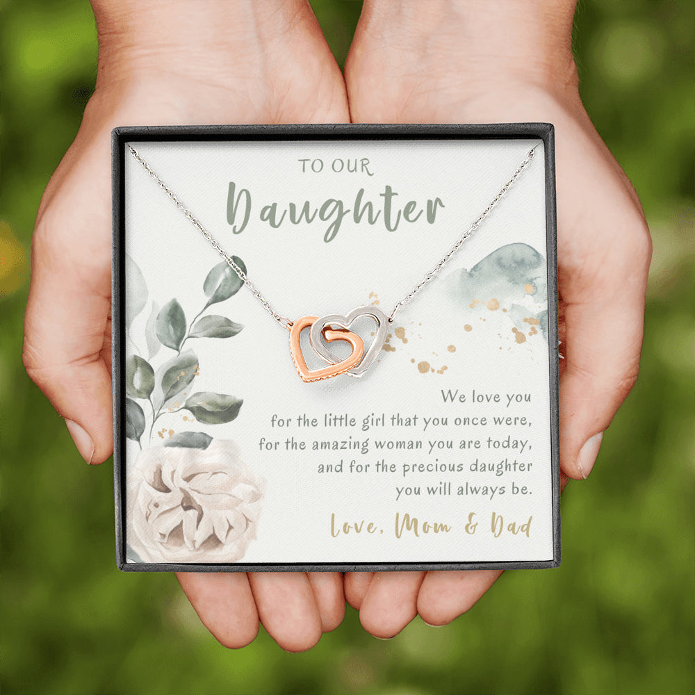 Necklace Gift For Daughter From Parents, Daughter Necklace From Mom And Dad, Daughter Gift From Parents, Necklace For Daughter