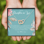 Daughter-In-Law Gift Necklace, Wedding Gift, Jewelry From Mother-In Law, Gift for Bride, Daughter-In-Heart