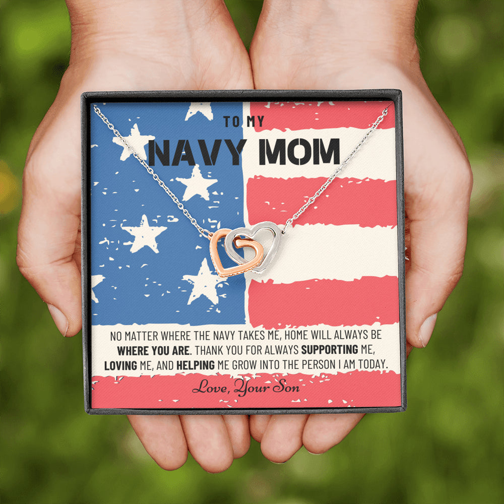 Military Mom Gift, Navy Mom Mothers Day, Navy Mom Gift, Deployment Gift, Navy Mom Necklace from Son, Military, Deploy Gift, Best Navy Mom