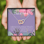 Maid of Honor Thank You Gift From Bride, Bridesmaid Gift, Maid of Honor Gift Necklace, Matron of Honor Gift, Thank You Gift From Bride