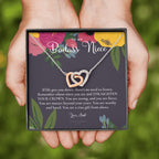 To My Badass Niece, Straighten Your Crown Necklace, Aunt Niece Necklace, Niece Birthday Gift, Niece Graduation Gift