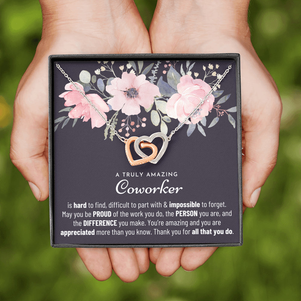 Thank You Gift, Appreciation Gift, Thank You Necklace, Leaving Job Gift for Coworker