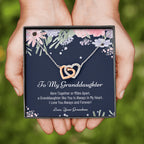 To My Granddaughter, Granddaughter Necklace For Christmas, Christmas Gift for Granddaughter