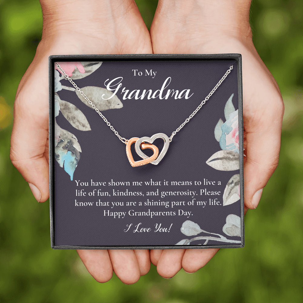 Gift For Grandma Necklace, Grandmother Birthday Gift From Granddaughter/Grandson, To My Grandma Necklace Gift, Grandmother Gift, Grandparents Day Gift