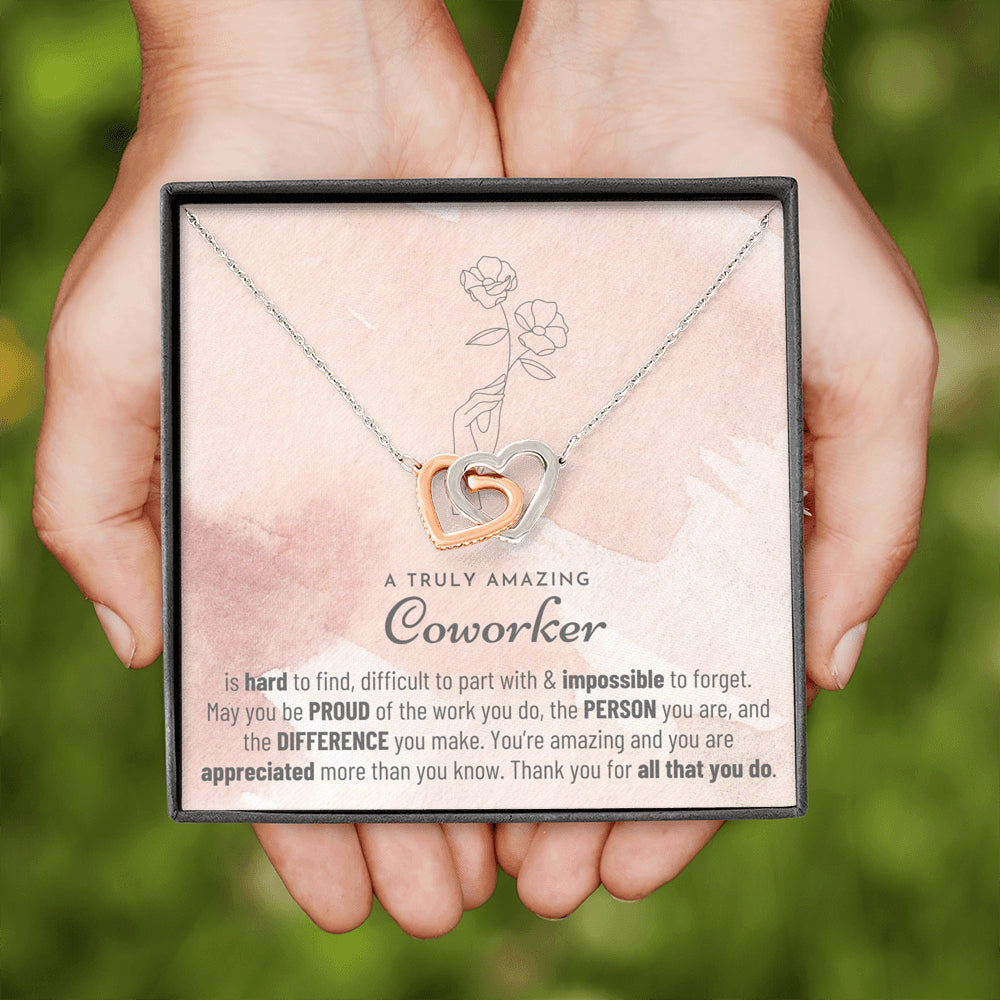 Thank You Gift, Appreciation Gift, Thank You Necklace, Leaving Job Gift for Coworker