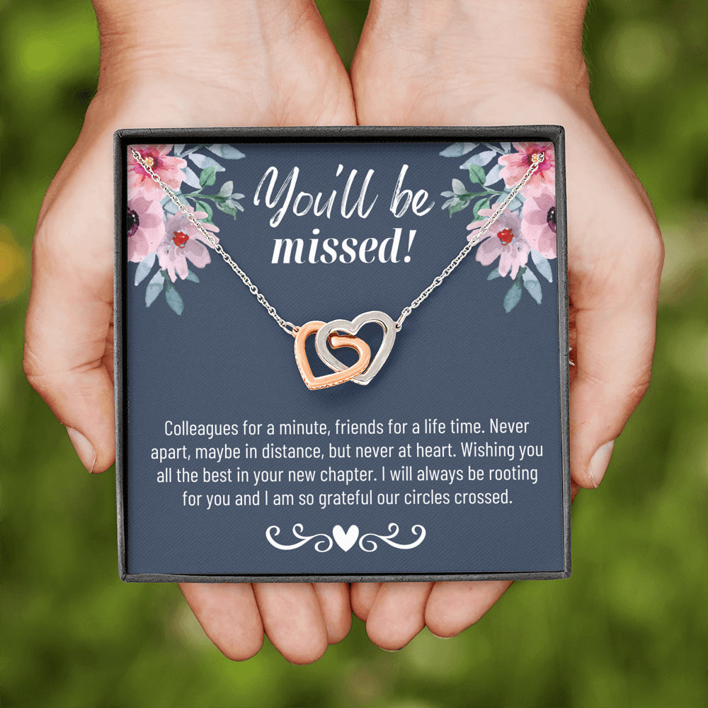 Thank You Gift, Appreciation Gift, Thank You Necklace, Leaving Job Gift for Coworker, Coworker Gift