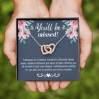 Thank You Gift, Appreciation Gift, Thank You Necklace, Leaving Job Gift for Coworker, Coworker Gift