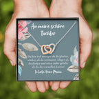 Halskette für Tochter, Geburtstagsgeschenk für Tochter, Goldene Herzen Kette für Tochter, Silberkette, Konfirmation Geschenk, für Tochter