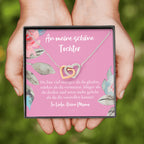 Halskette für Tochter, Geburtstagsgeschenk für Tochter, Goldene Herzen Kette für Tochter, Silberkette, Konfirmation Geschenk, für Tochter
