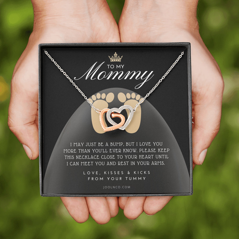Mom to be gift | New Mommy Gift Necklace | Pregnant Wife Gift | I May Just Be A Bump But I Love You | To mummy from bump | To Mommy to be