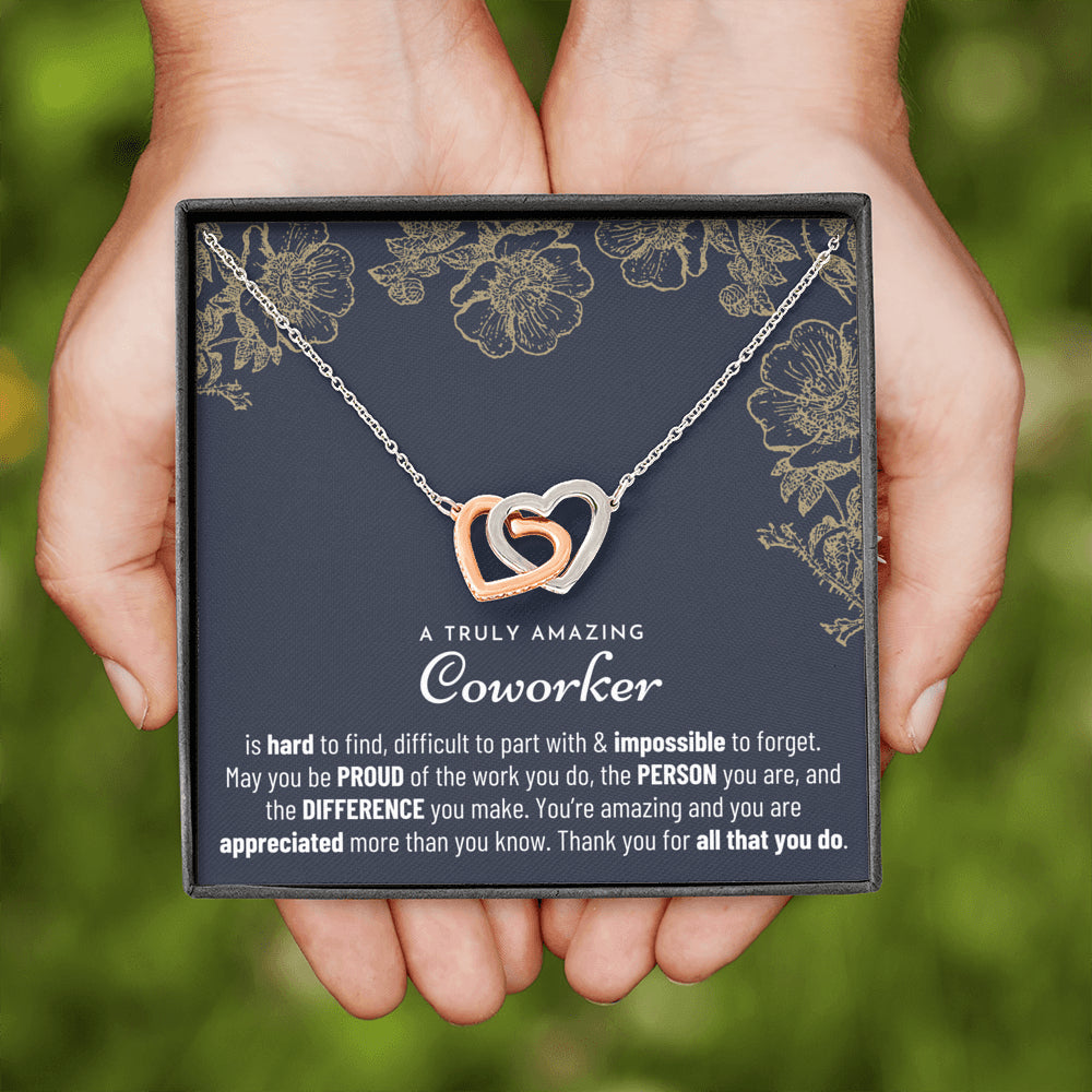 Thank You Gift, Appreciation Gift, Thank You Necklace, Leaving Job Gift for Coworker