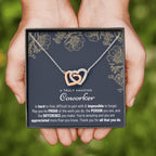 Thank You Gift, Appreciation Gift, Thank You Necklace, Leaving Job Gift for Coworker