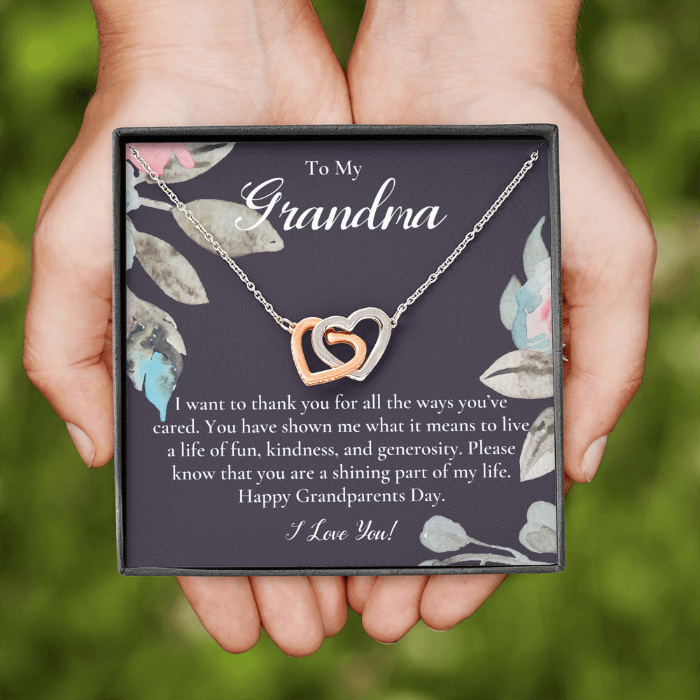 Gift For Grandma Necklace, Grandmother Birthday Gift From Granddaughter/Grandson, To My Grandma Necklace Gift, Grandmother Gift, Grandparents Day Gift