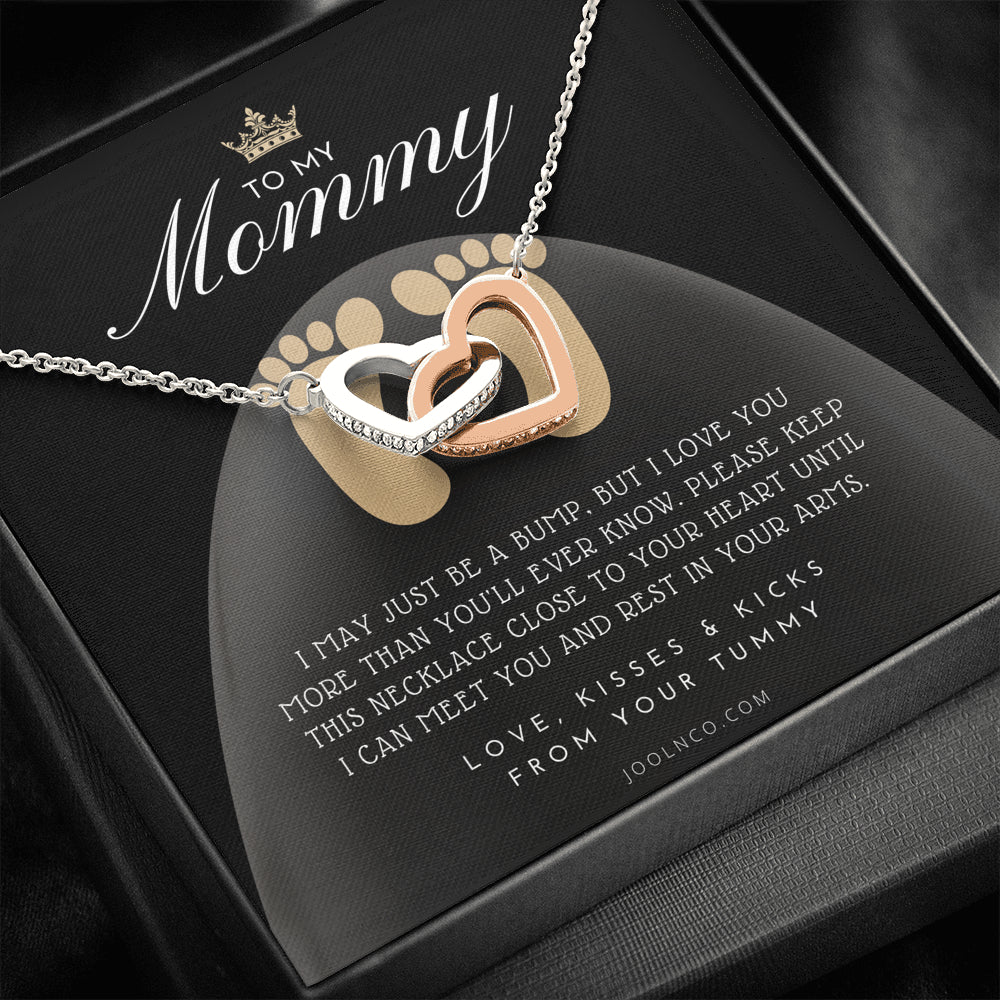 Mom to be gift | New Mommy Gift Necklace | Pregnant Wife Gift | I May Just Be A Bump But I Love You | To mummy from bump | To Mommy to be