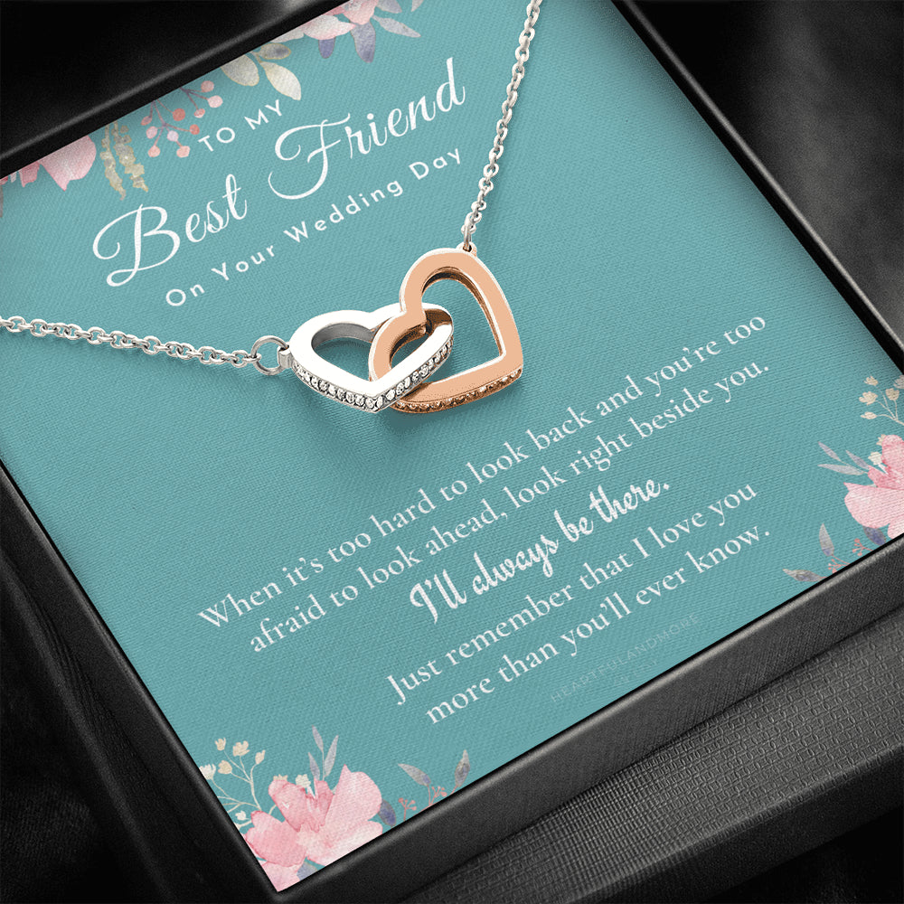 Best Friend Gift on Her Wedding Day, Best Friend to Bride Necklace, Best Friend Gift to Bride, Bride Gift From Maid of Honor, To My Best Friend