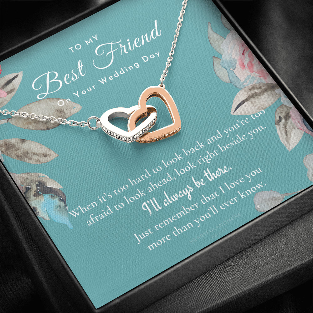 Best Friend Gift on Her Wedding Day, Best Friend to Bride Necklace, Best Friend Gift to Bride, Bride Gift From Maid of Honor, To My Best Friend